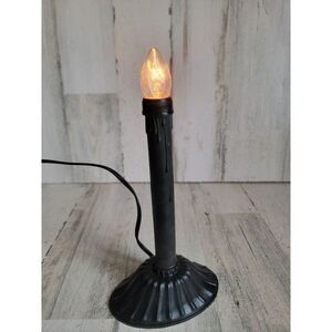 Halloween light bulb black candlestick home prop decor